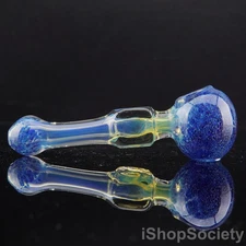 5" Fumed Square Fit Tobacco Smoking Pipe Thick Collectible Glass Pipes - P821B