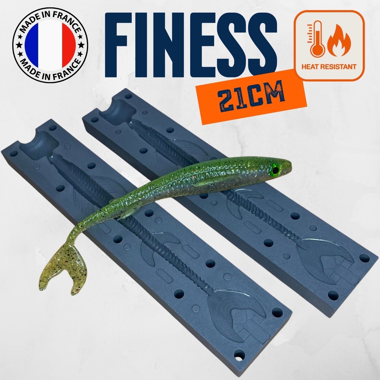 Moule pour leurre souple Finess 21 cm pour fabriquer vos appâts carnassier