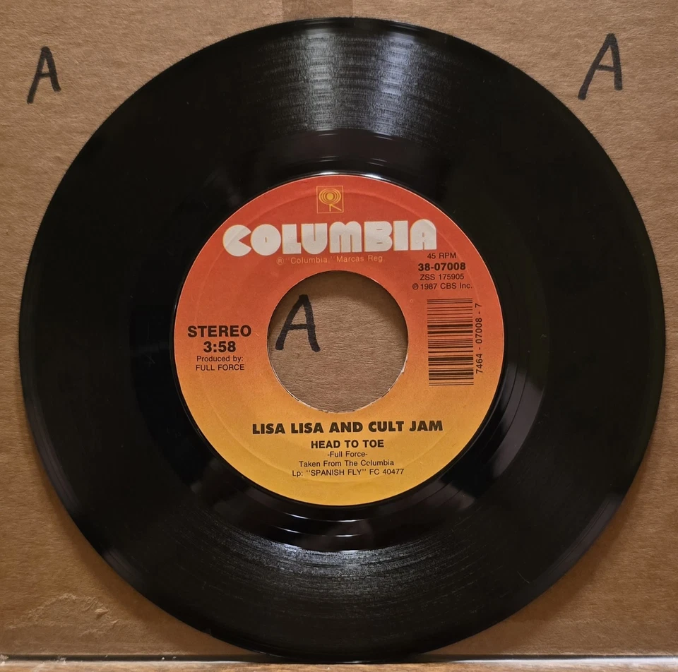 Lisa Lisa And Cult Jam: Head to Toe/You'll Never Change - 45rpm Vinyl NM Foto 2 de 3