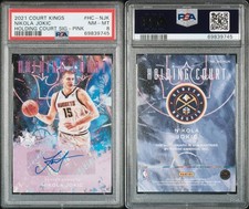 2021-22 Court Kings Nikola Jokic Holding Court Signature Pink 8/8 PSA 8 Auto