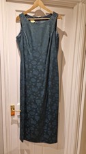 Monsoon Vintage Dark Green Long Dress in  size 14 with matching Jacket size 12.