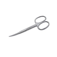 SZCO 3.5" Curved Cuticle Scissors Stainless Steel Nail Care Tool