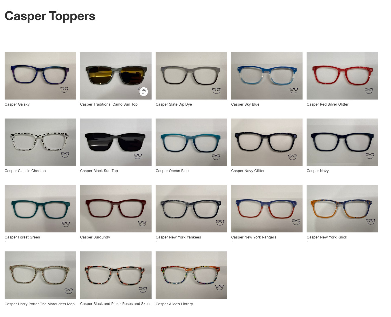 CASPER Pair Eyewear Topper Toppers Frames Top Sun Top Sunnies- Combined shipping