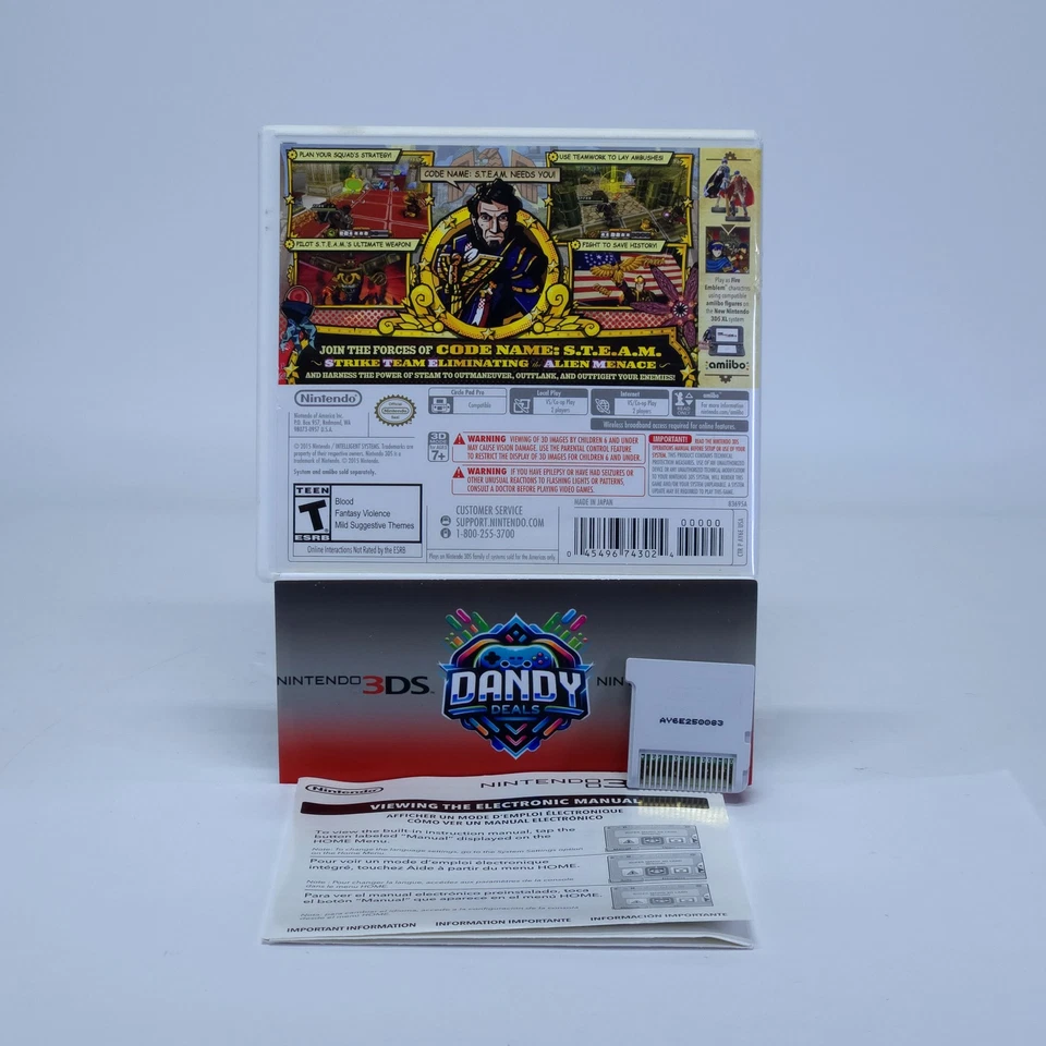 Code Name: S.T.E.A.M. CIB W/ Manual - Nintendo 3DS - Image 2 of 4