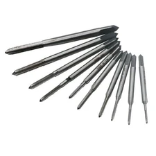 10 Pcs Micro Taps for Clocks and Watches TappingMini Spiral Flute Repair Tool