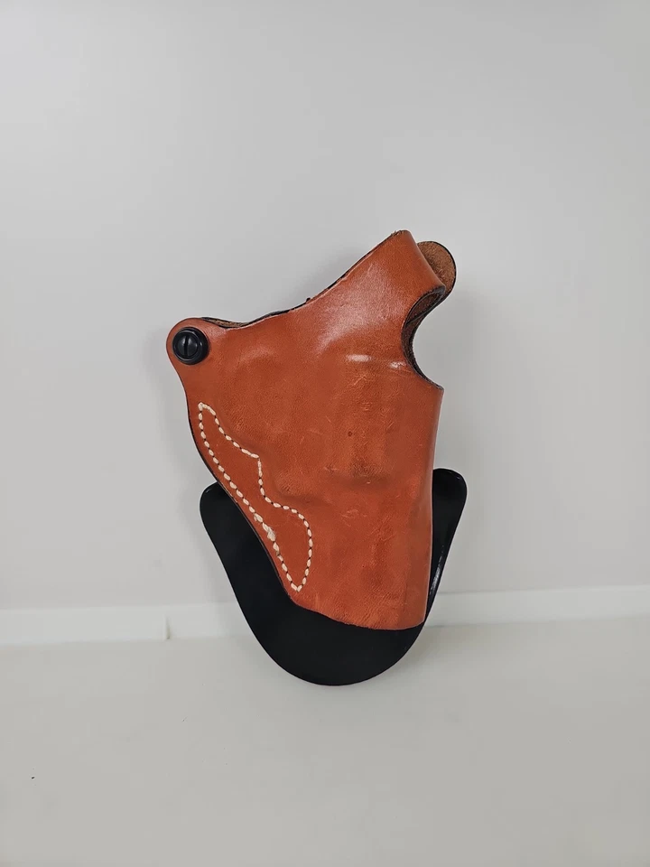 Vintage Desantis S1 Viper Brown Leather OWB RH Holster 2.25" S&W 640-1 Right - Image 2 of 4