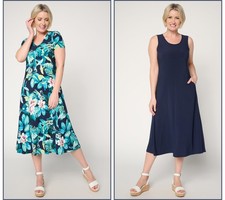 Women with Control Attitudes by Renee Regular Pack of 2 Como Jersey Midi Dresses
