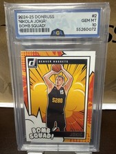 2024-25 Panini Donruss Nikola Jokic Bomb Squad #2 Variation NGA 10 GEM MINT RARE