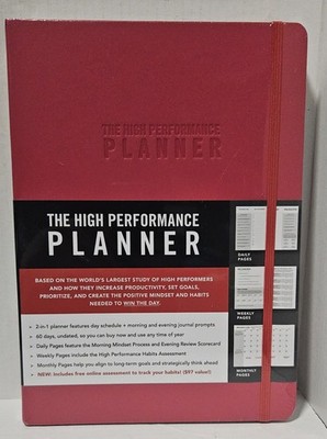 The High Performance Planner by Brendon Burchard English New Journal (Red)