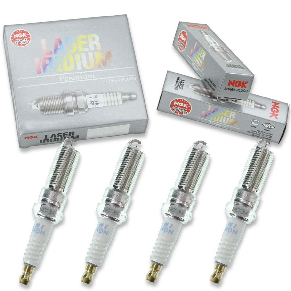 4 pc NGK 96870 ILTR6H8G Laser Iridium Spark Plugs for SP525 SP490 IVT20TT ci