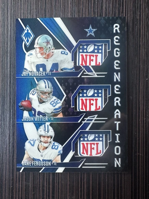 Jason Witten Novacek Ferguson 2024 Phoenix Regeneration NFL Shield Tag R-DAL 1/1