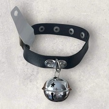 Bell PU Leather Choker, NWT