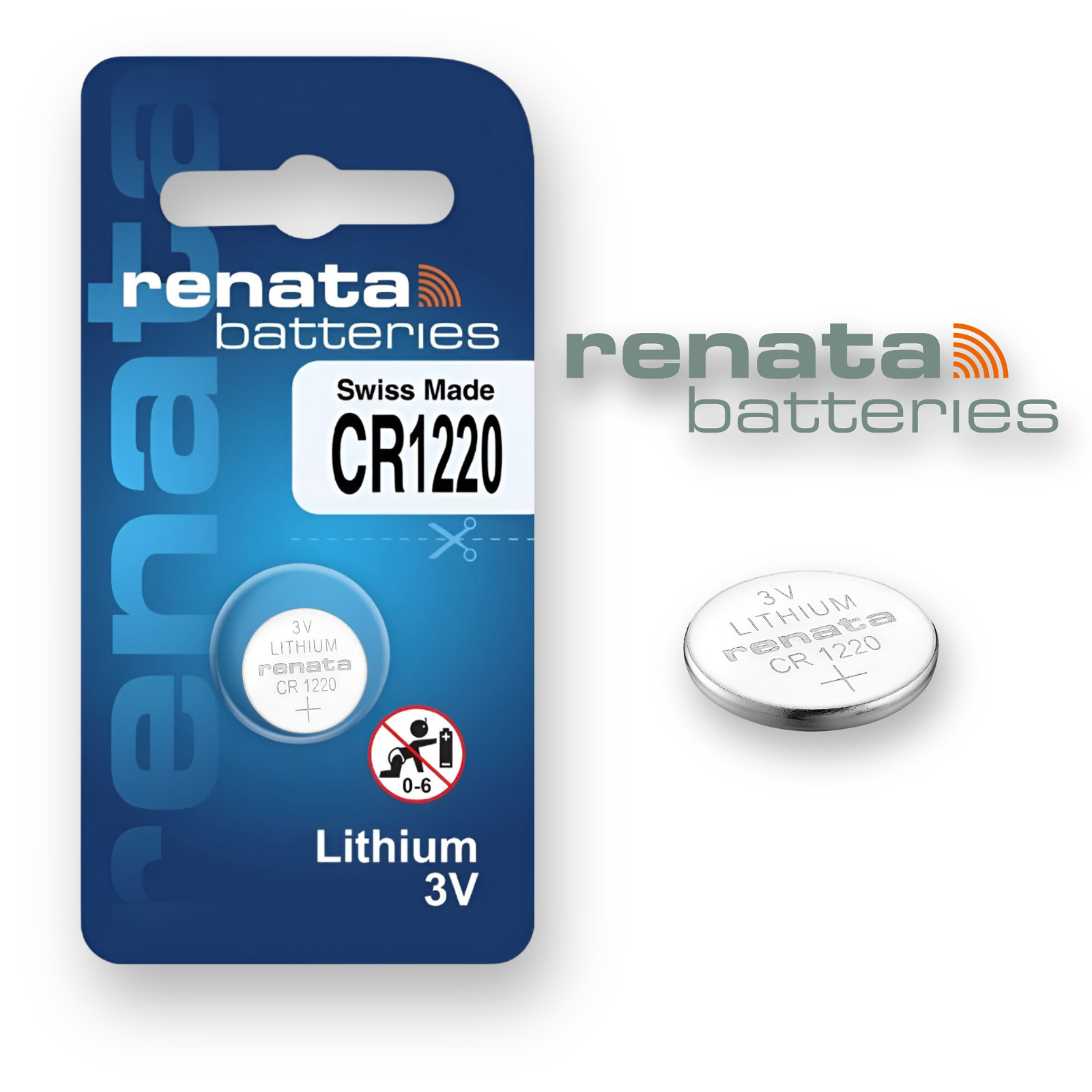 CR1220 RENATA Lithium Batteries 1220 Coin Cell Battery 3V *EXPIRY 11/2031*
