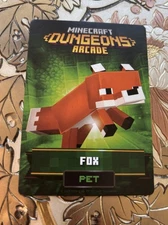 Minecraft Dungeons Arcade Card Series 4 Fox #57/143 Pet Common