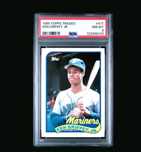 1989 Topps Traded - Ken Griffey Jr #41T (RC) New Cert, PSA 8