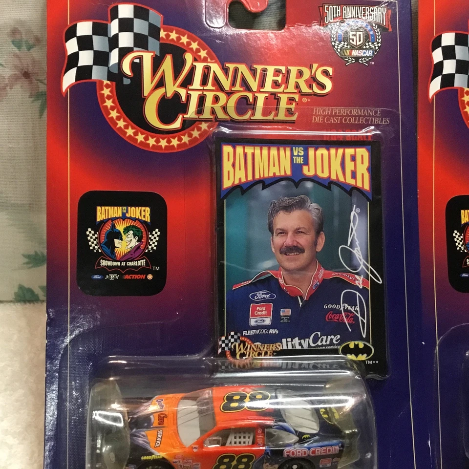 Winners Circle 1998 Dale Jarrett and Kenny Irwin BATMAN vs JOKER (1/64) Diecast - Image 2 of 4