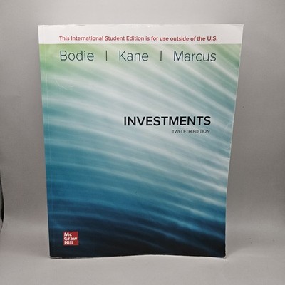 Investments 12th Edition Bodie Kane Marcus ISBN 9781260571158 Paperback