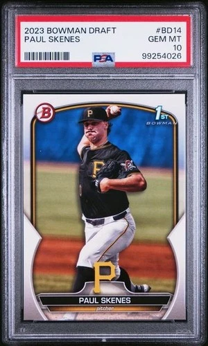 2023 Bowman Draft PAUL SKENES Bowman 1st PSA 10 Cert 99254026