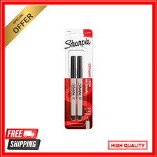 SHARPIE 37161PP Permanent Markers, Ultra Fine Point, Black, 2 Count