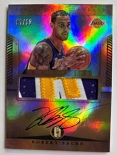 2012-13 Panini Gold Standard - Robert Sacre #297 Platinum /10 (RC) Patch Auto