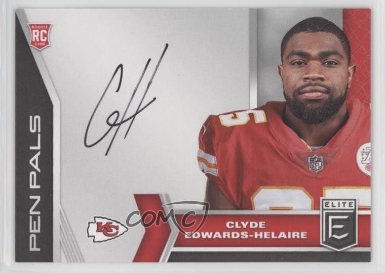 2020 Panini Donruss Elite Pen Pals Clyde Edwards-Helaire Rookie Auto RC 16n7