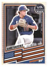 2026 Panini Stars & Stripes Prizm USA Baseball #77 Gabe Gaeckle Silver