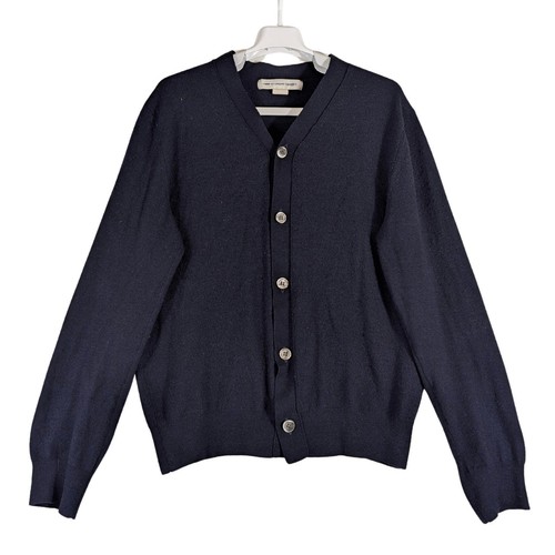 Comme des Garçons, Vintage Comme des Garcons CAMICIA blu navy bottoni cardigan maglione uomo taglia media