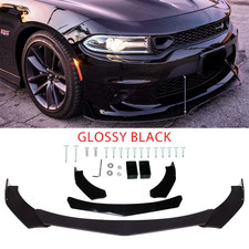 Front Bumper Lip Splitter Chin Spoiler Abs Body Kit For Dodge Challenger Srt S