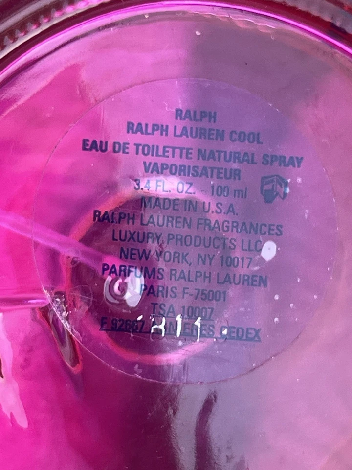 Ralph Lauren COOL Eau De Toilette EDT 3,4 oz / 100 ml Perfume Fragancia Spray Foto 4 de 4