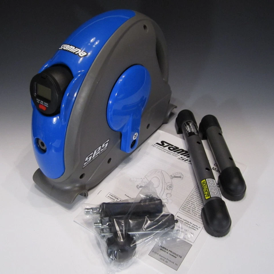 Stamina Mini Exercise Bike with Smooth Pedal System (Blue) - Image 2 of 4