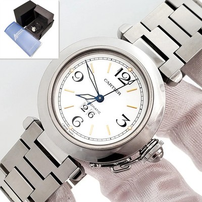 Cartier Watch Pasha C Big Date Cartier Pasha C Big Date 2475 - W31053M7 Black Dial for  main image 3