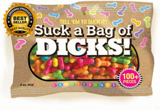 Suck a Bag of Dicks  Adult Pecker Shaped Candy Tell 'EM to Suck It  100