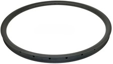 Cerchi bici da strada 700C disco simmetrico/freno a V tubeless carbonio finitura opaca/lucida