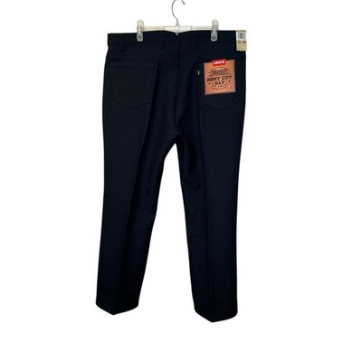 Levi's 517 Bootcut Pants 44x30 Tex Twill Black Western Dress NWT