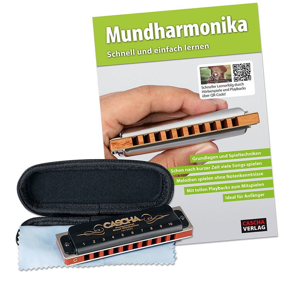 Richter-Mundharmonika Cascha Professional Blues Harmonica Set Richter Mundharmon 7190₽