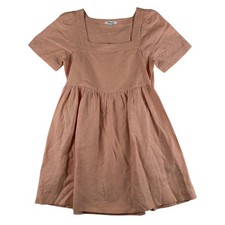Madewell Dress Womens XS Pockets Square Neck Short Sleeve Fit & Flare Sundress