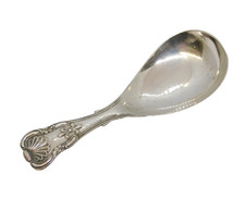 William IV Sterling Silver Kings Pattern Tea Caddy Spoon Antique George Unite