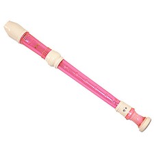 Beautiful Twin color Translucent Pink  Ivory Soprano Recorder/Baroque