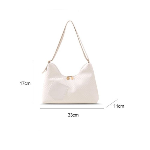 Solid Color Shoulder Bag PU Underarm Bag Fashion Crossbody Bag For Women - Picture 2 of 15
