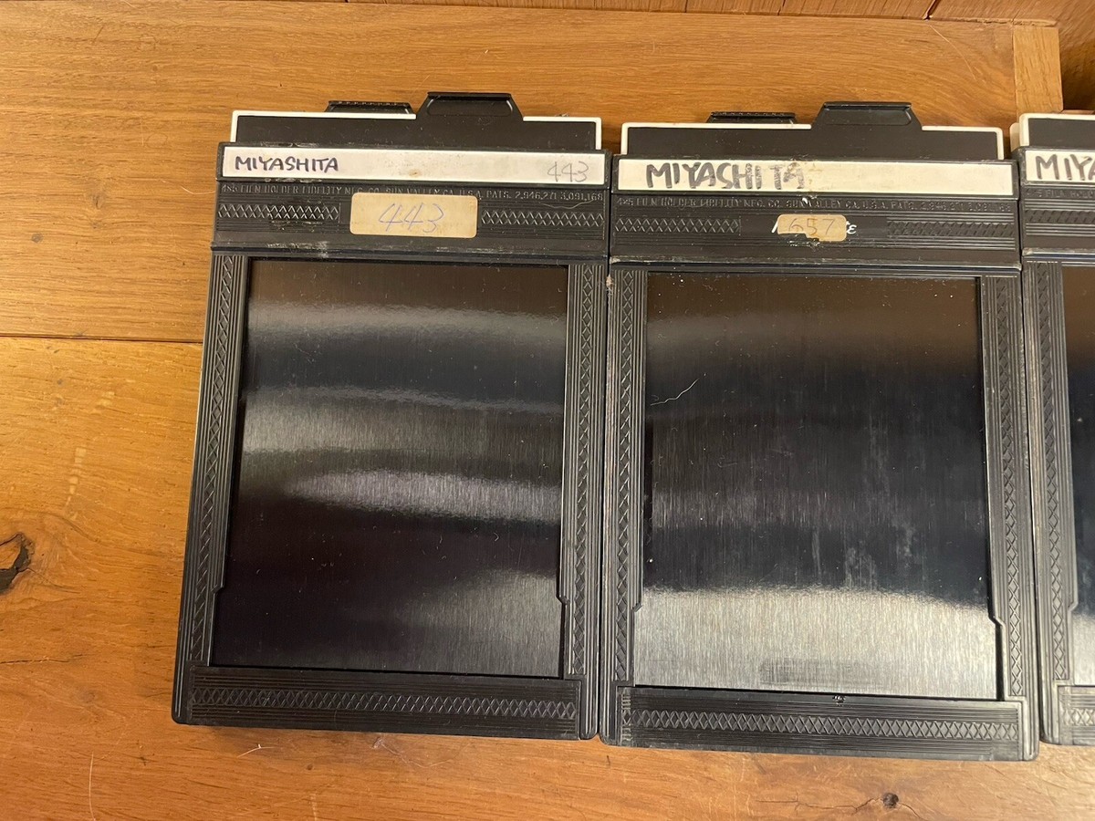 Exc+5* Lot of 9 Fidelity Elite 4x5 Cut Film Holder From Exc+5* Lot of 9 Fidelity Elite 4x5 Cut Film Holder From