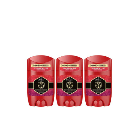 3x50ml Old Spice Deo Deodorant Stick | Tomorrowland | 0% Alu | 48H Freshness