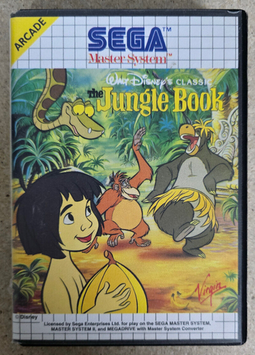 The Jungle Book Disney- Sega Master System Game - CIB - Tested Working