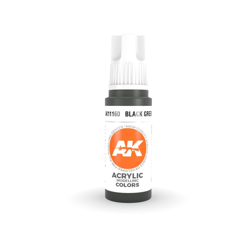 AK INTERACTIVE: colore acrilico 3rd Generation Black Green 17ml