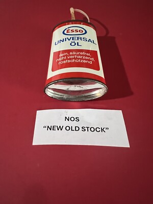 Vintage Esso Universal Oil NOS Handy Oiler Germany Tin Can