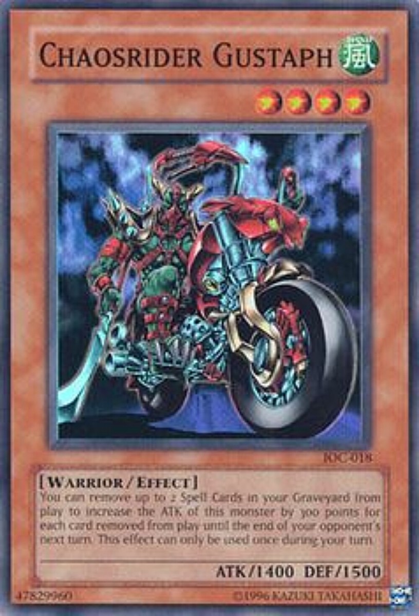 遊戯王　カオスライダー グスタフ　スーパー　韓国語　1st edition Chaosrider Gustaph Invasion of Chaos 1st edition Super IOC