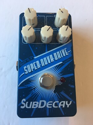 Subdecay Super Nova Drive V2 Class A Overdrive Rare Blue Guitar Effect Pedal