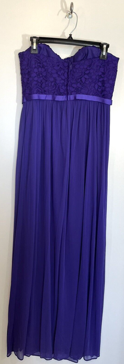 regency purple bridesmaid dresses david's bridal David's Bridal Dress Size 10 Purple Regency Strapless Bridesmaid/Prom NEW