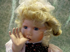 Hd-731 Porcelain/ cloth doll "BOO-BOO BEAR AND ME" Knowles, 1991 1st in series — photo 2