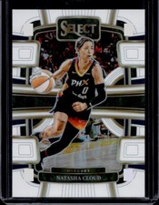 2024 Panini Select WNBA - Concourse Natasha Cloud #37 White Prizm /99