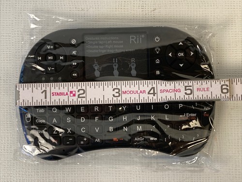 Rii i8 2.4G Mini Wireless With Touchpad & QWERTY Keyboard Portable New Sealed - Picture 9 of 10